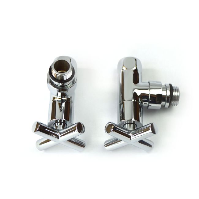 Кран кутовий для рушникосушки Raftec Premium 1/2х1/2 Chrome, 2шт. - фото 2