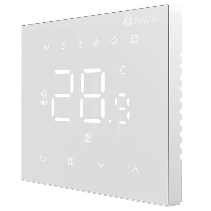 Терморегулятор для теплого пола WT410 W-16A с Wi-Fi, белый с внешним датчиком температуры