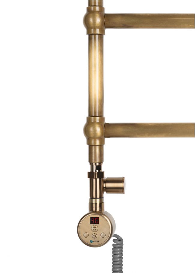 Кран кутовий під ТЕН 1/2"х1/2", бронза, 2шт. - фото 3