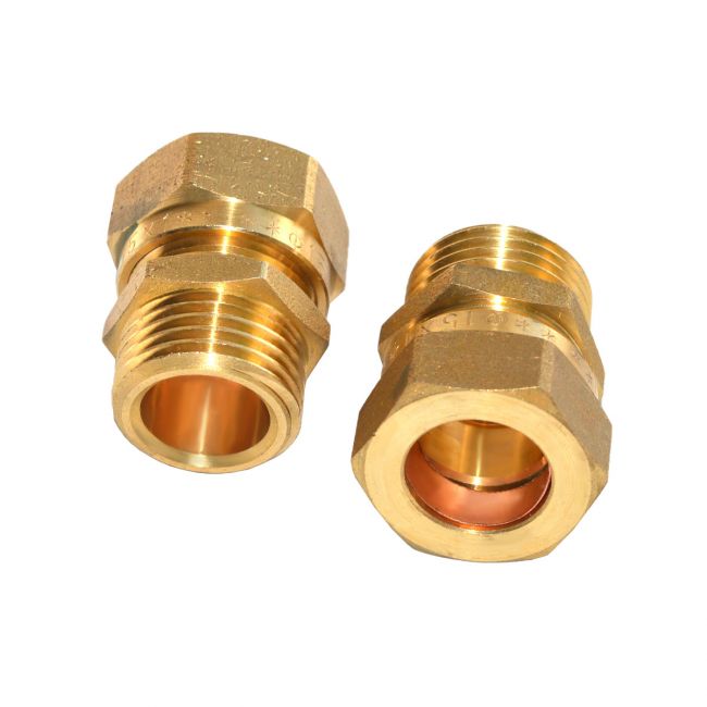З’єднувач затисний адаптер ЗР 1/2хCU 15*1 (2шт) - фото товару, магазин OLVENT
