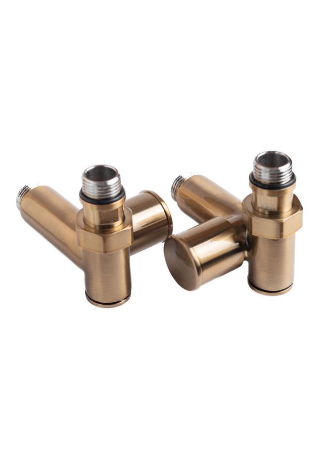 Кран кутовий під ТЕН 1/2"х1/2", бронза, 2шт. - фото 4