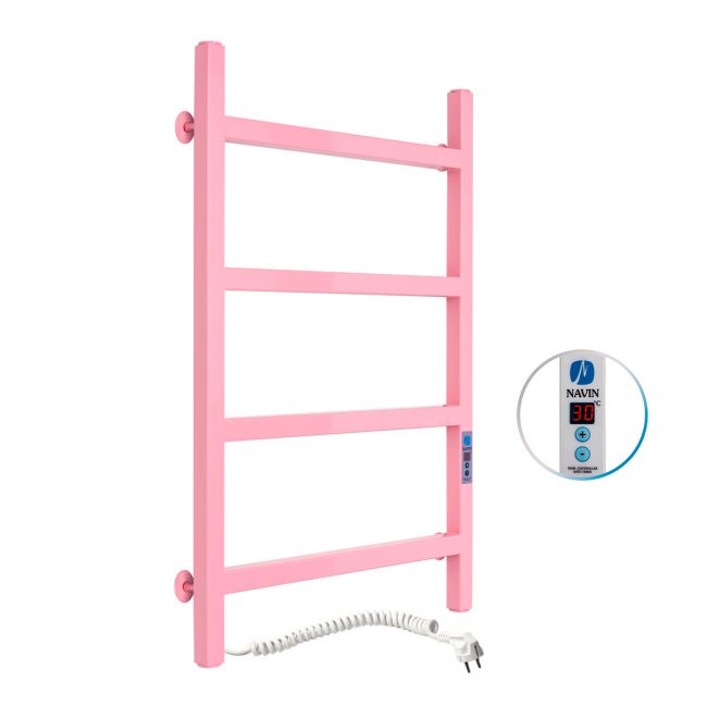 Рушникосушка Nordic 500х800 Pink Digital, ліва, рожева, з таймером - фото 2