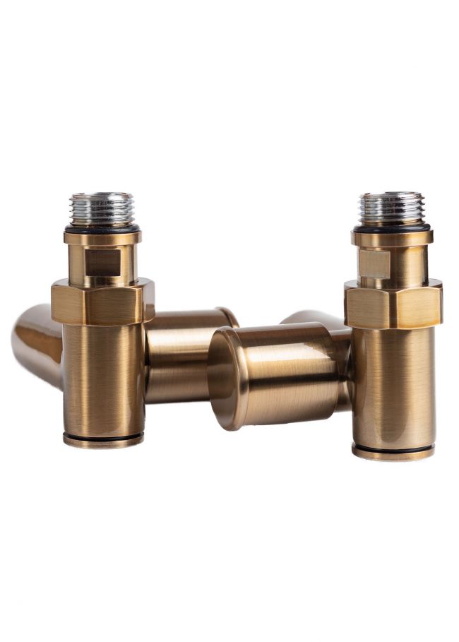 Кран кутовий під ТЕН 1/2"х1/2", бронза, 2шт. - головне фото, магазин OLVENT
