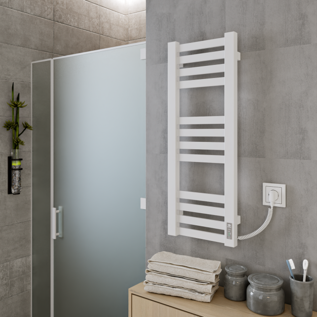 Полотенцесушитель KOSSER Герда 1200х300 EL тайм. белый - фото 3