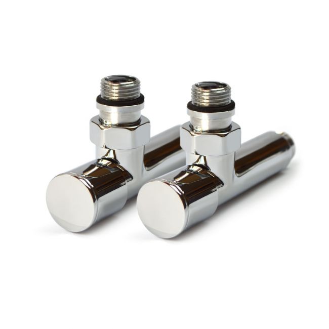Кран кутовий подовжений для рушникосушки Raftec 1/2х1/2 Chrome, 2шт. - головне фото, магазин OLVENT
