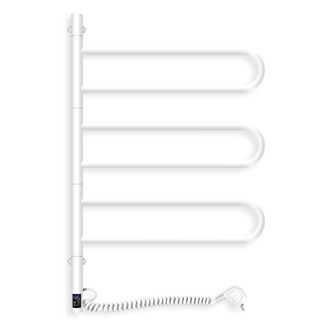 Полотенцесушитель Fouette 480х800 Sensor с таймером, белый - фото товару, магазин OLVENT