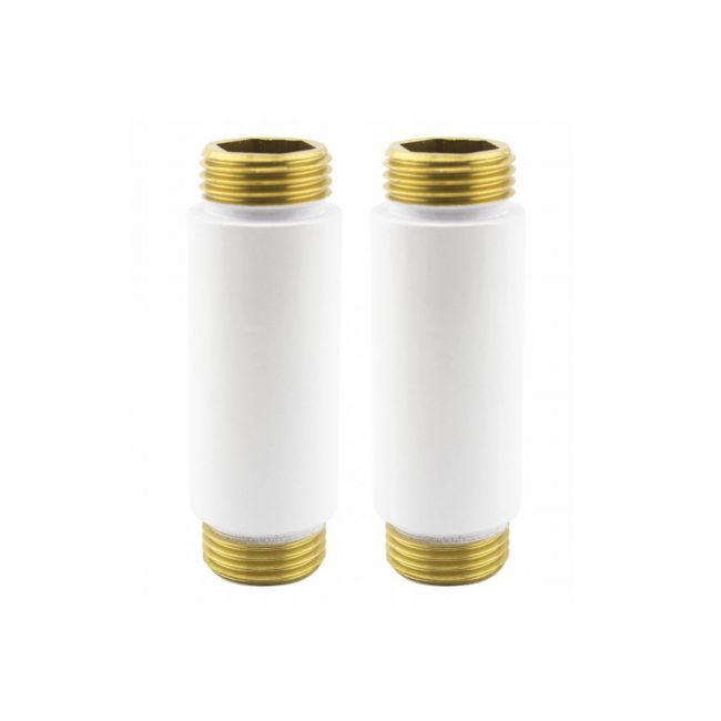 Удлинитель ЗЗ (1/2" x 1/2") 50 mm, белый (2 шт) - фото товару, магазин OLVENT