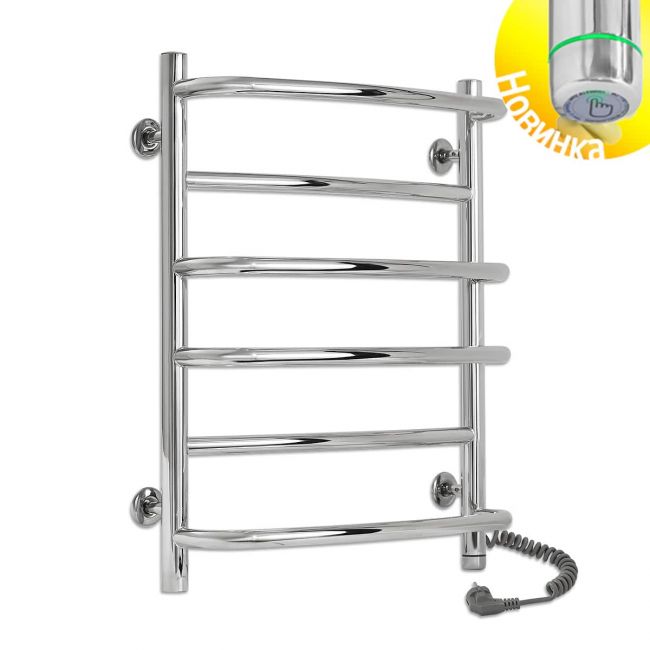 Электрический полотенцесушитель Laris Евромикс П6 450 х 600 Э сенсор S3 (подкл. справа) - головне фото, магазин OLVENT