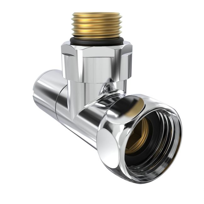 Кран угловой Laris 1/2" - 3/4" Обычный + эксцентрики 2шт. (LX-8202) - фото 3