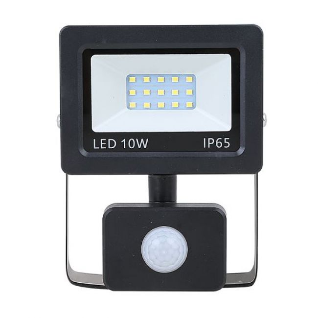 Прожектор Neomax LED 10W 6500K Slim с датчиком движения - головне фото, магазин OLVENT
