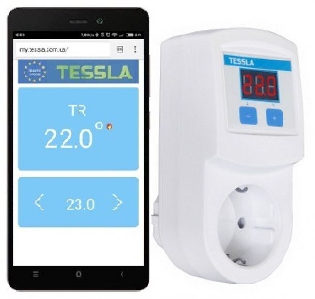 Терморегулятор Tessla TRW Wi-Fi (програмируемый) - головне фото, магазин OLVENT